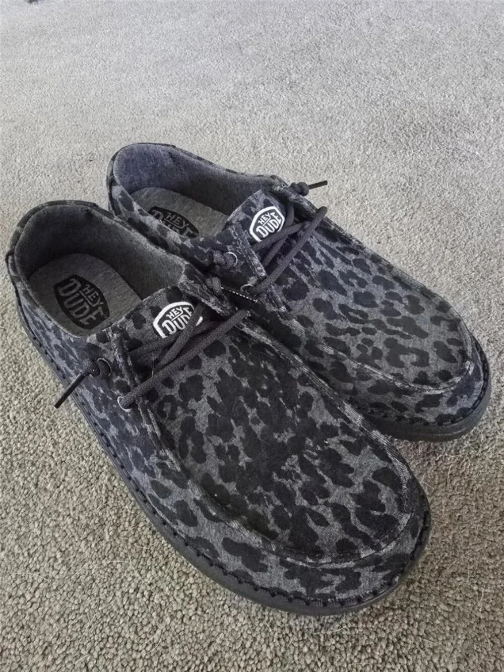 Women's Wendy Stretch Jersey Leopard Slip On Shoe | Lightweight Casual